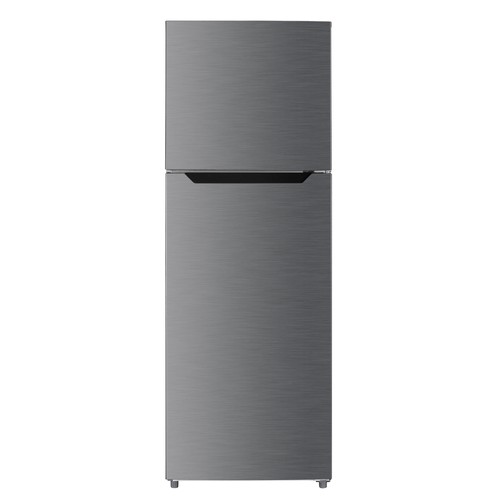 Refrigerator MIKA 334L, 2 Door Top Mount Freezer, No Frost (Frost Free), INVERTER Compressor, Inox Line Brush