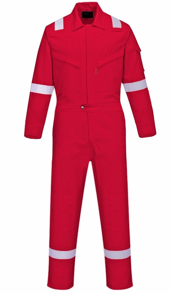 Coverall reflective tape red