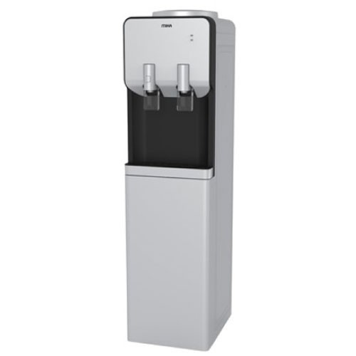 Water Dispenser MIKA Standing Hot & Electric Cooling, with Cabinet, Silver & Black MWD2302/SBL