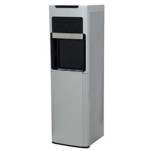 MIKA Water Dispenser, Floor Standing Bottom Load, Black and Silver 