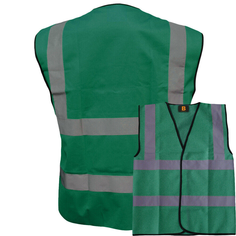 High Visibility Safety Vest Green 100%Polyester EMPIRAL