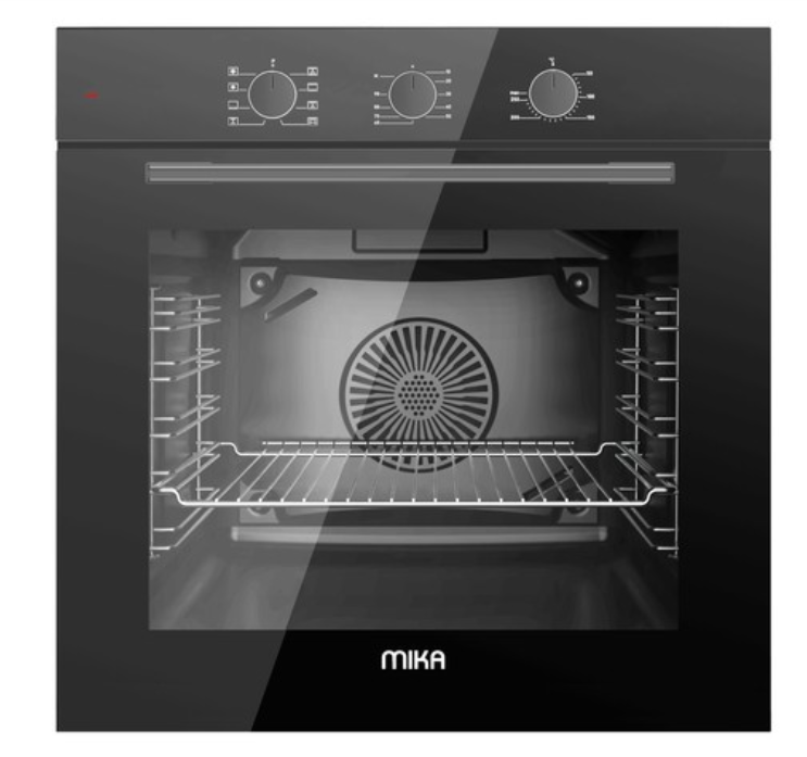 Built In Oven MIKA, 60cm, 73L, Convection (Turbo) Fan Oven, 8 Functions