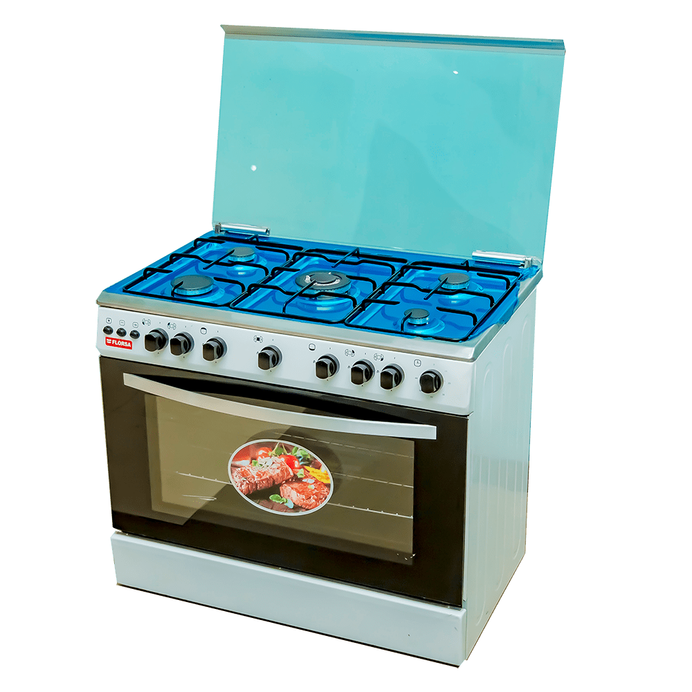 Cooker FLORSA 5 Gas + Oven Gas (60X90cm)