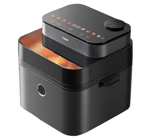 Air Fryer, 7.3L, Steam & Fry, Black MIKA