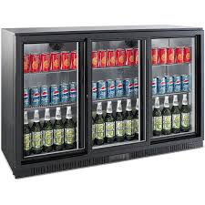 Bar Cooler 300L (Three sliding Door Black) MARINO