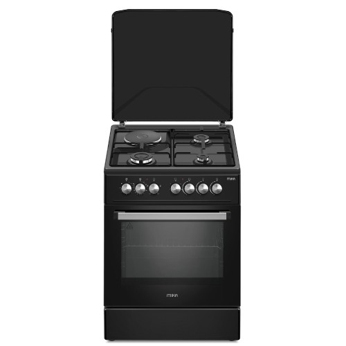 [MST6060U31PFB] Cooker MIKA 60X60, 3GAS/1ELEC BURNERS+ELECTRIC OVEN MST6060U31PFB