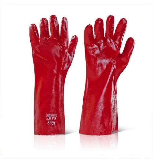[GLV 502] Red Pvc Gloves Chemical VALENCIA GLV 502
