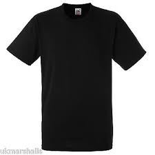 [BLACK] T-Shirt Black  COTTON (Branded)