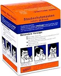 [B627] Dust mask Water RESISTANT B627( Box of 50pcs)