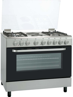 [G2964FEXCE] Cooker IGNIS 4Gas + 2Elect Oven Elect Inox G2964FEXCE 