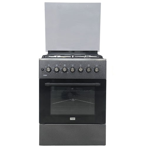 [MST6131DS/TR4] Cooker MIKA 60x60, 3 Gas + 1 Hot Plate, Auto Ignition Electric Oven, Rotisserie, S.S Hob, Décor Silver Body