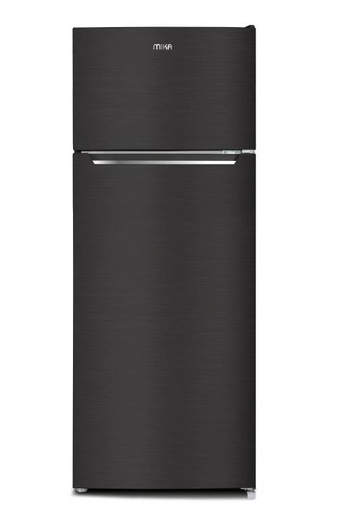 [MRDCD211XDM ] Refrigerator MIKA 211L, 2 Door Top Mount Freezer Defrost,  Inox Dark Matt