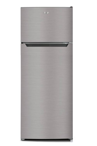 [MRDCD211LSD] Refrigerator MIKA 211L, 2 Door Top Mount Freezer, Defrost (Direct Cool), Line Silver Dark