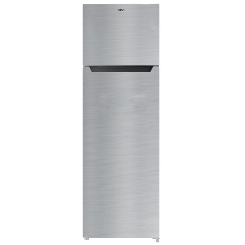 [MRDCD261LSD ] Refrigerator MIKA, 261L, 2 Door Top Mount Freezer, Defrost (Direct Cool), Line Silver Dark MRDCD261LSD