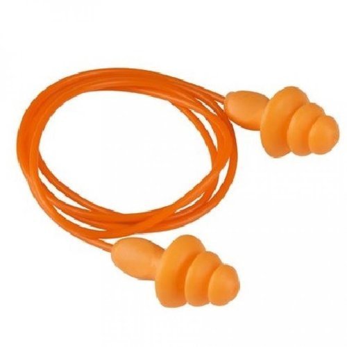 [EARPLUGORANGE] Earplugs reusable silicone orange