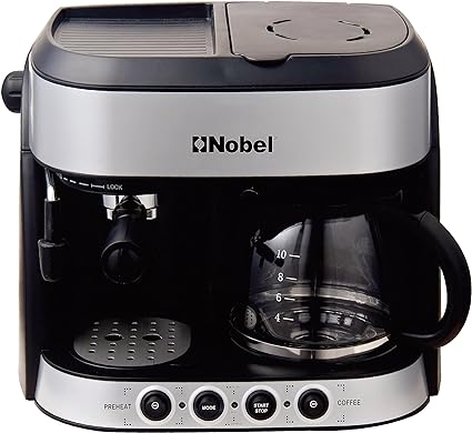 [NCM13] Coffee Maker With Espresor Black 1.25 L NOBEL 