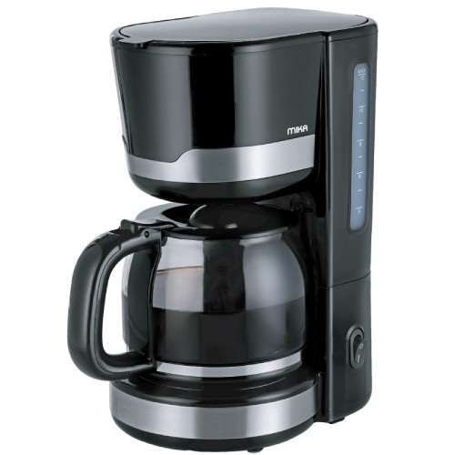 [35000] Coffee Maker MIKA, Manual, 12 Cups, 1000W, Black & Stainless Steel