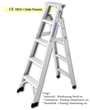 Ladder Aluminium Double Sided WORKMAN 2X7, 150KG