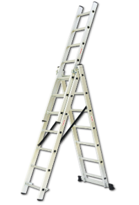 [WORKMAN 3X10] Ladder Aluminium Triple Extension WORKMAN 3X10, 150KG