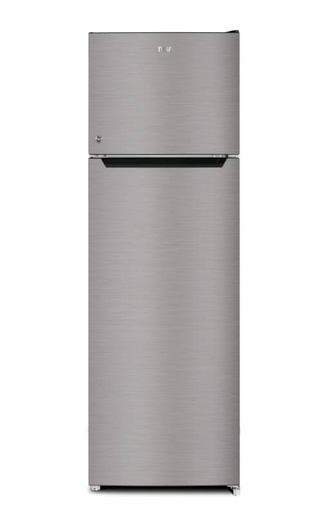 [MRDCD168LSD] Refrigerator MIKA, 168L, 2 Door Top Mount Freezer, Defrost (Direct Cool), Line Silver Dark