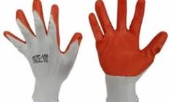 Gloves Cut Resistant White and Orange (4MM)
